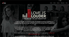 Desktop Screenshot of loveislouder.com